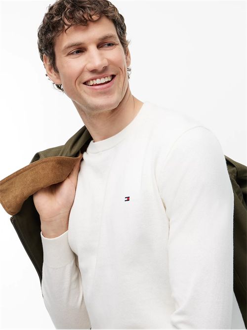 Pullover con cashmere e logo TOMMY HILFIGER | MW0MW28046/Z00